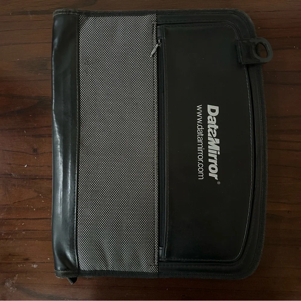 4/$15 One Leeds leather portfolio